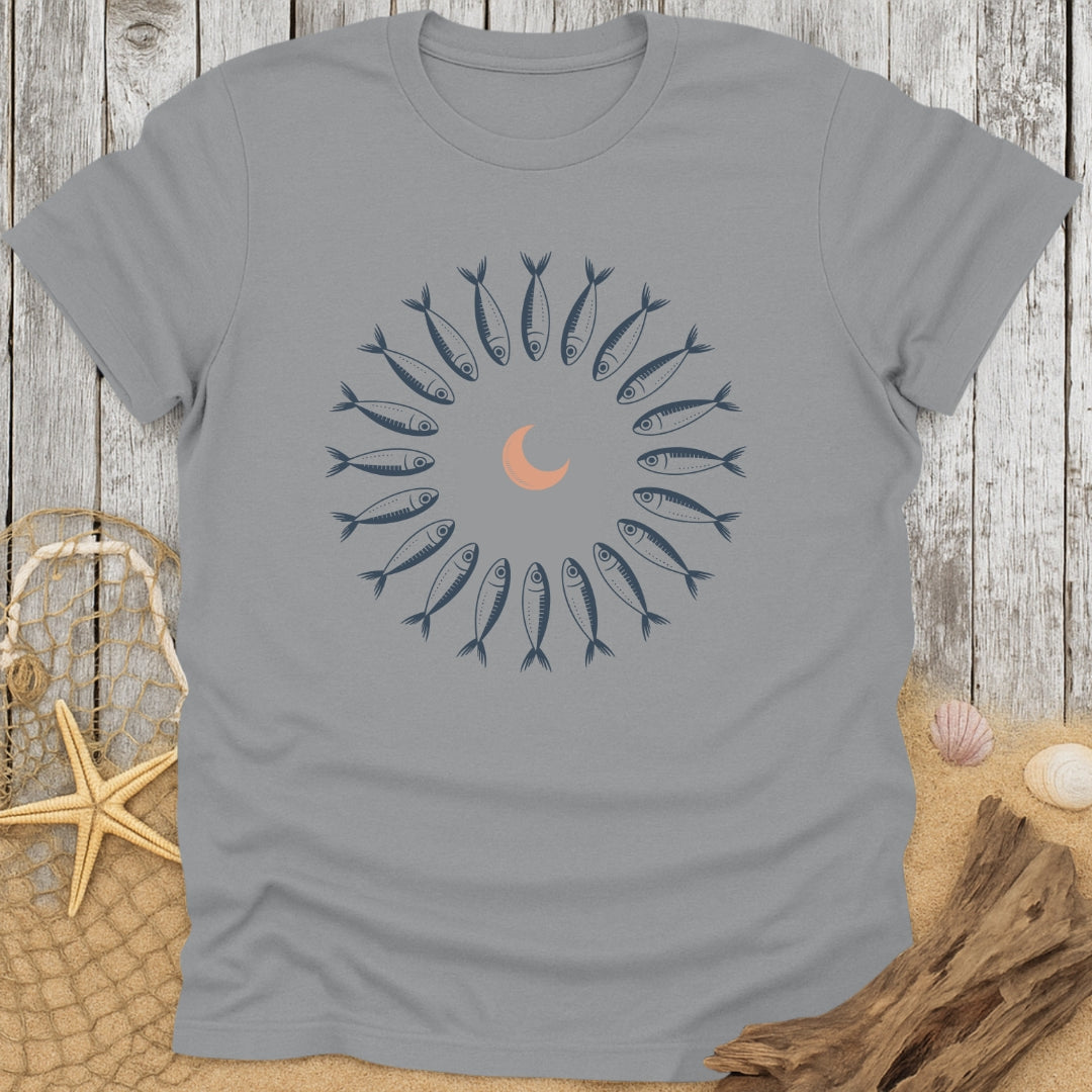 Sardine Night Circle T-Shirt