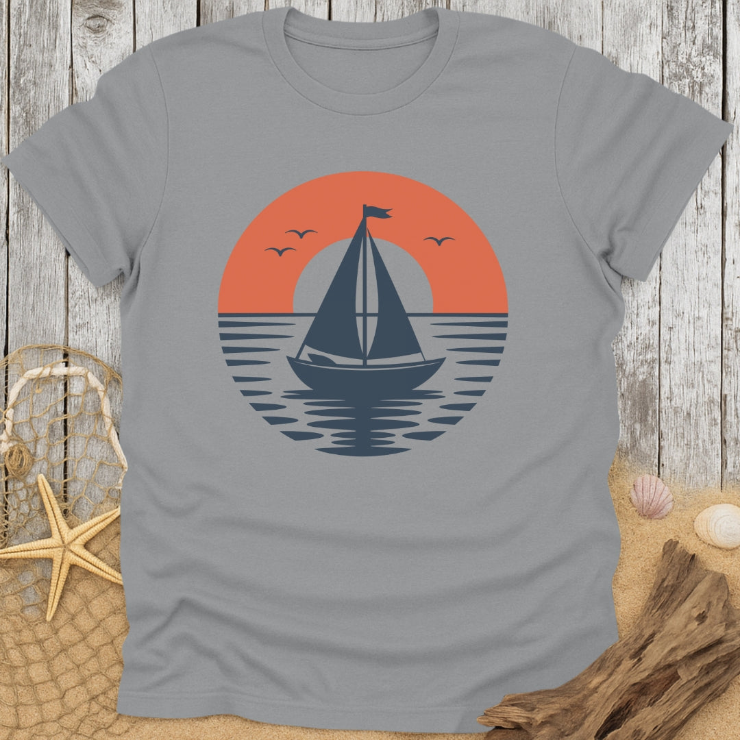 Sailboat on Sunset T-Shirt