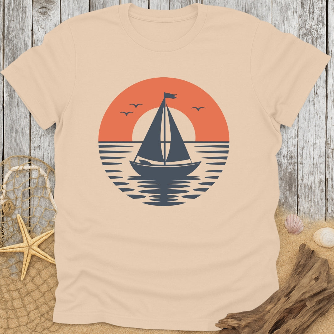 Sailboat on Sunset T-Shirt