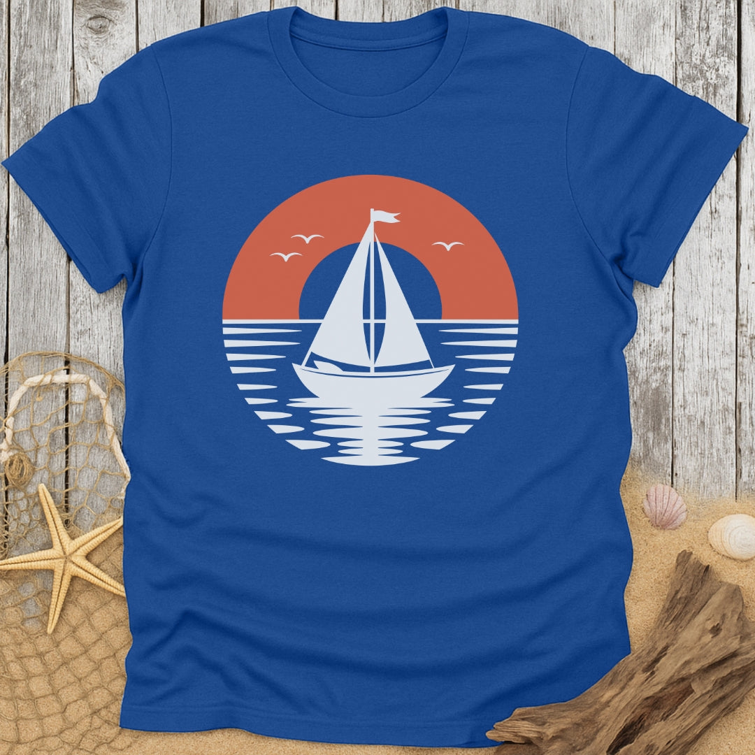Sailboat on Sunset T-Shirt