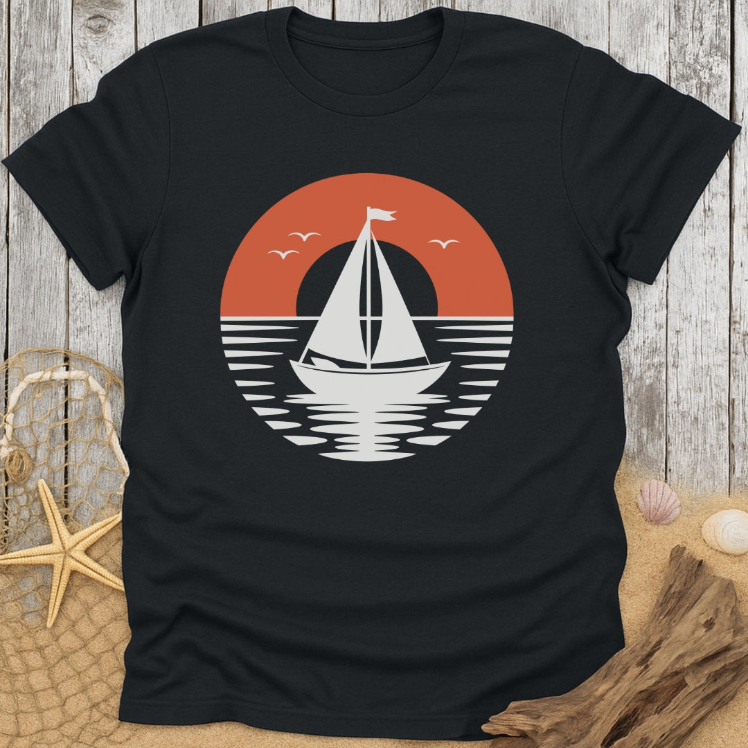 Sailboat on Sunset T-Shirt