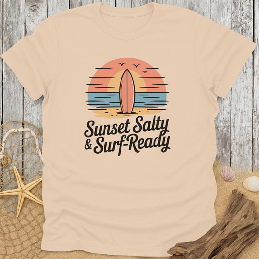 Sunset Salty & Surf-Ready T-Shirt