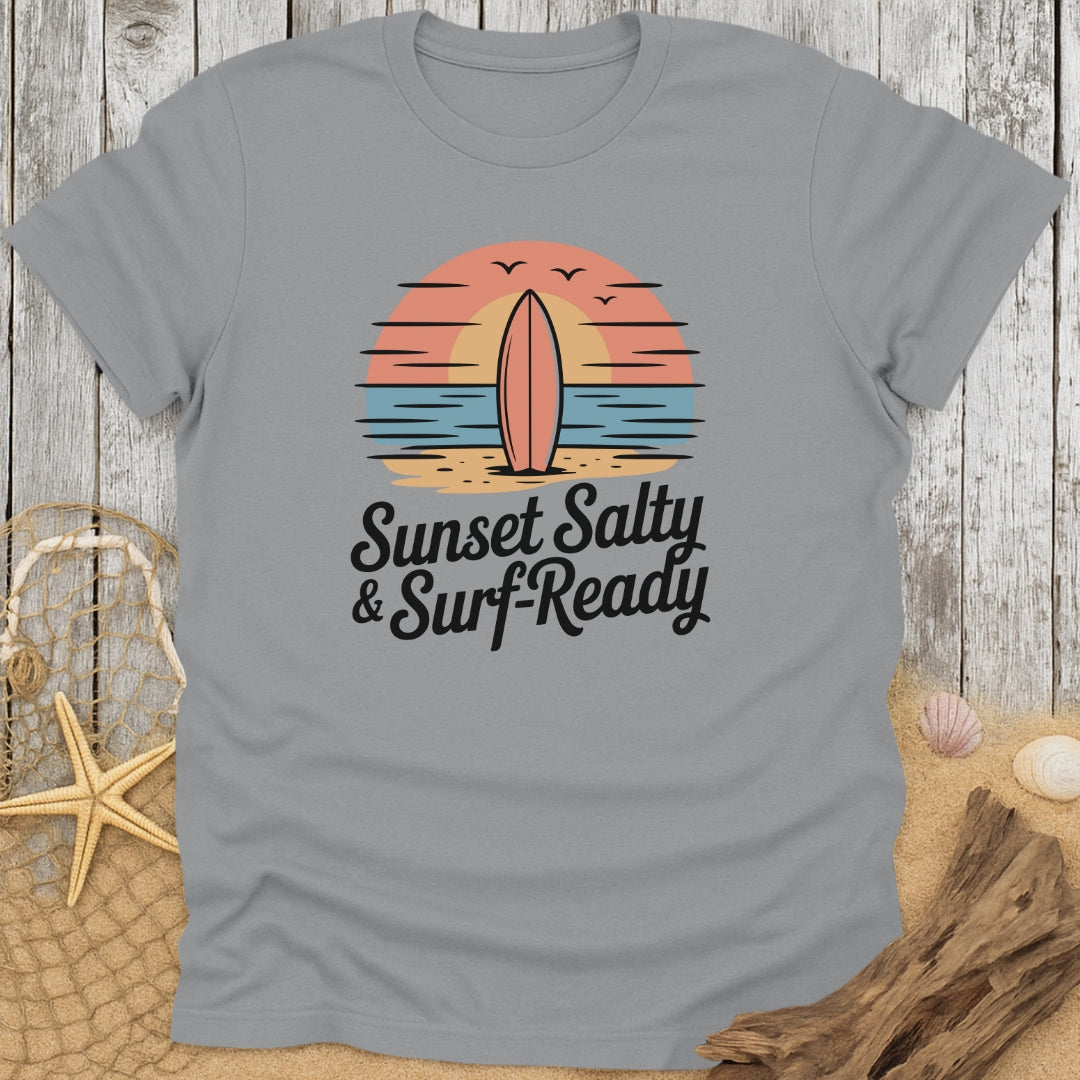 Sunset Salty & Surf-Ready T-Shirt