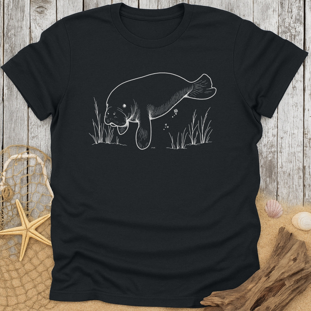 Manatee In Seagrass T-Shirt