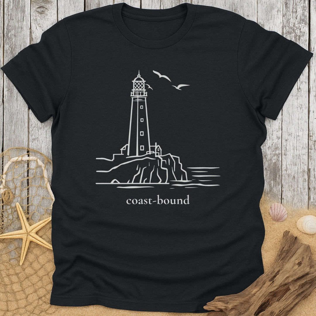 Gull Over Cliff T-Shirt