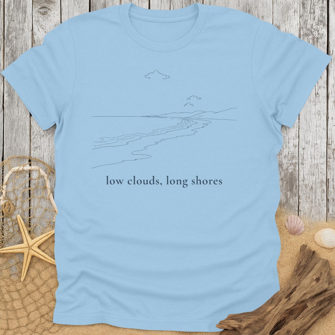 Low Clouds, Long Shores T-Shirt