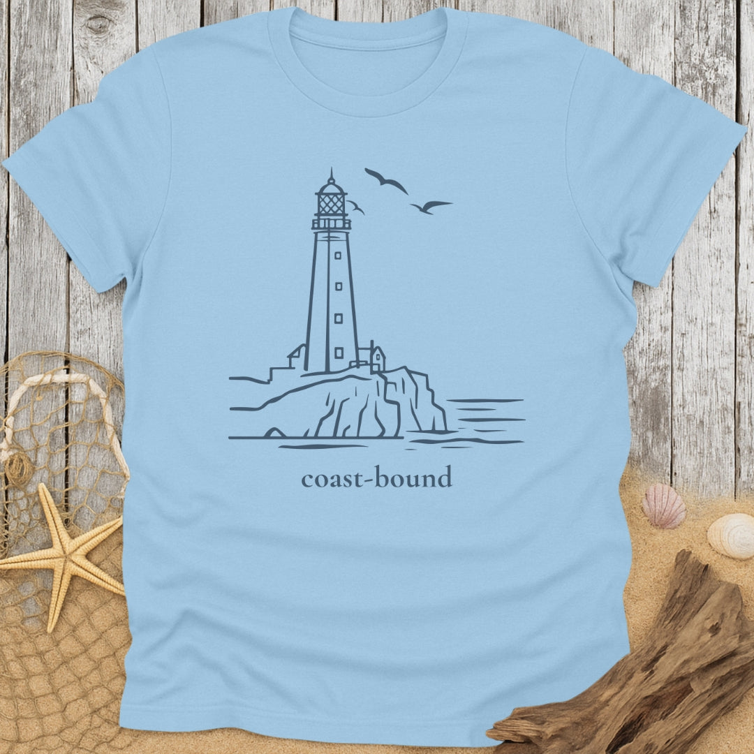 Gull Over Cliff T-Shirt