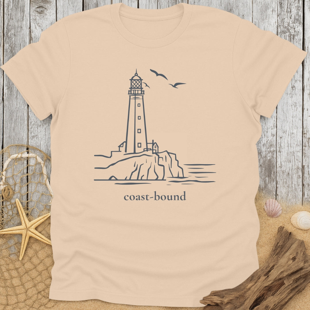Gull Over Cliff T-Shirt
