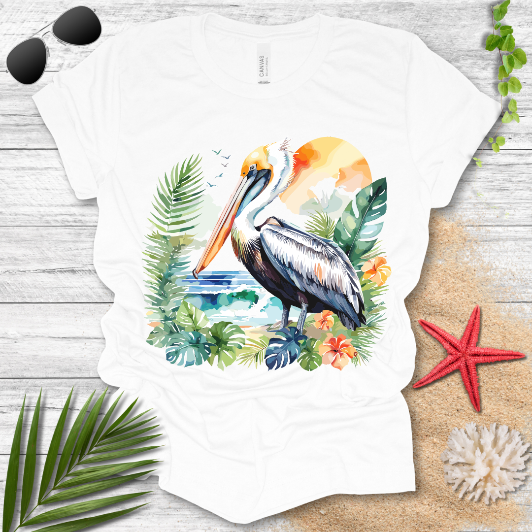 Tropical Pelican T-Shirt