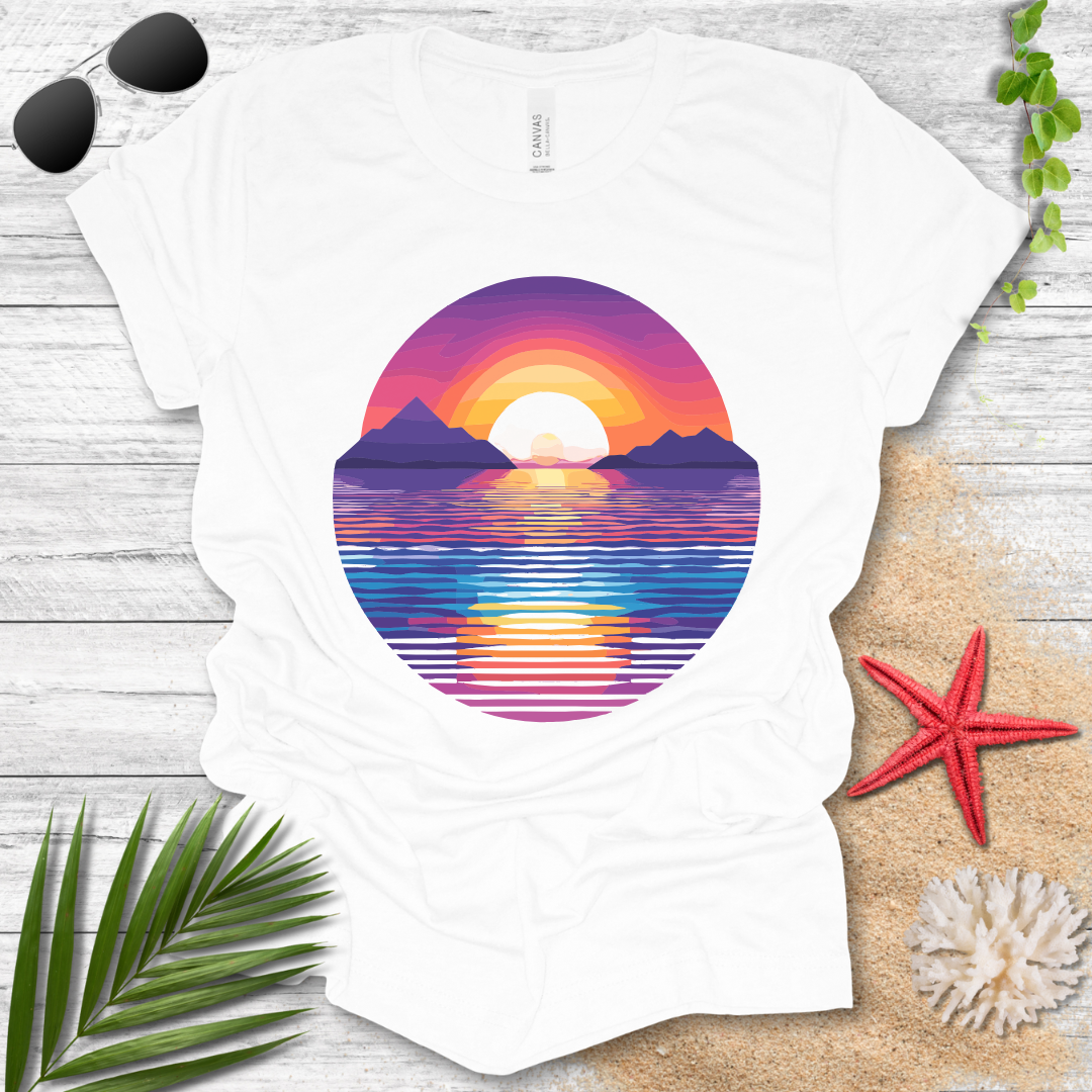 Sunset Geometry T-Shirt