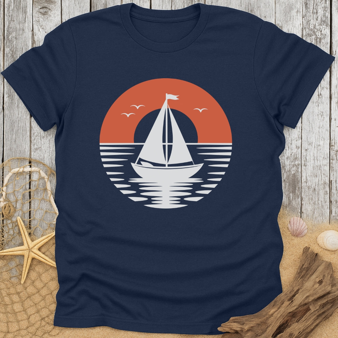 Sailboat on Sunset T-Shirt