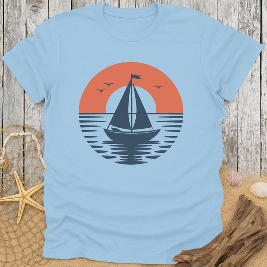 Sailboat on Sunset T-Shirt