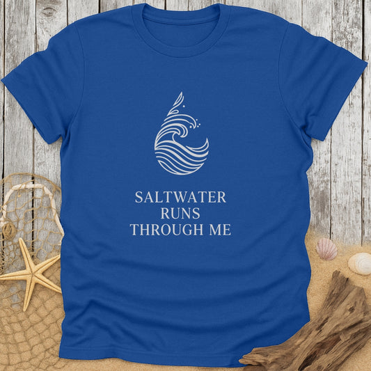 Saltwater Runs Through Me T-Shirt
