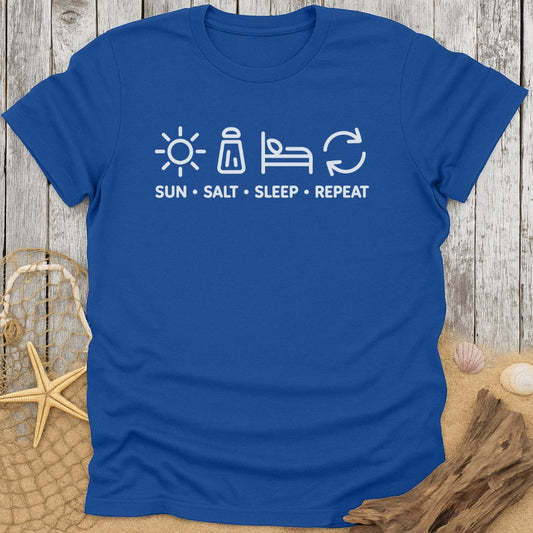 Sun. Salt. Sleep. Repeat. T-Shirt