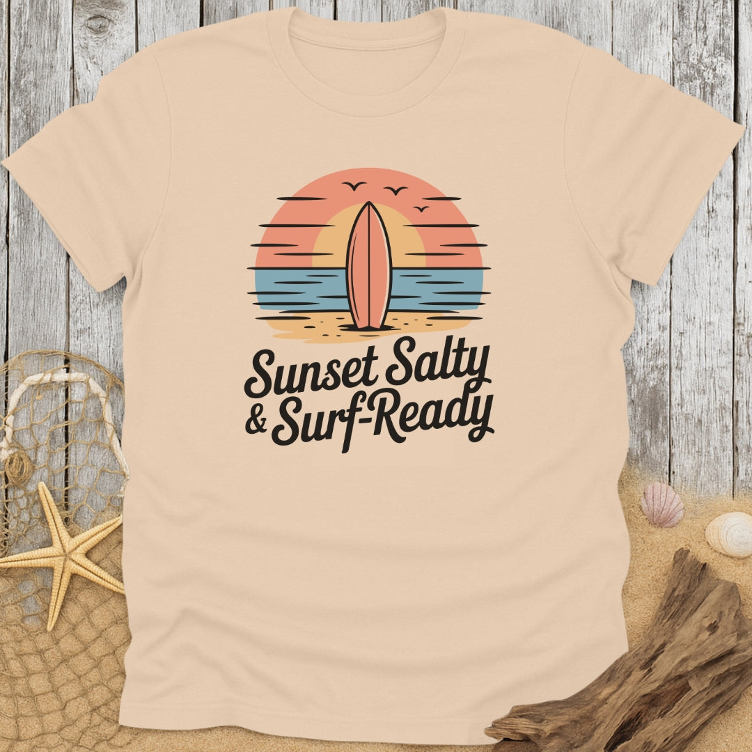Sunset Salty & Surf-Ready T-Shirt