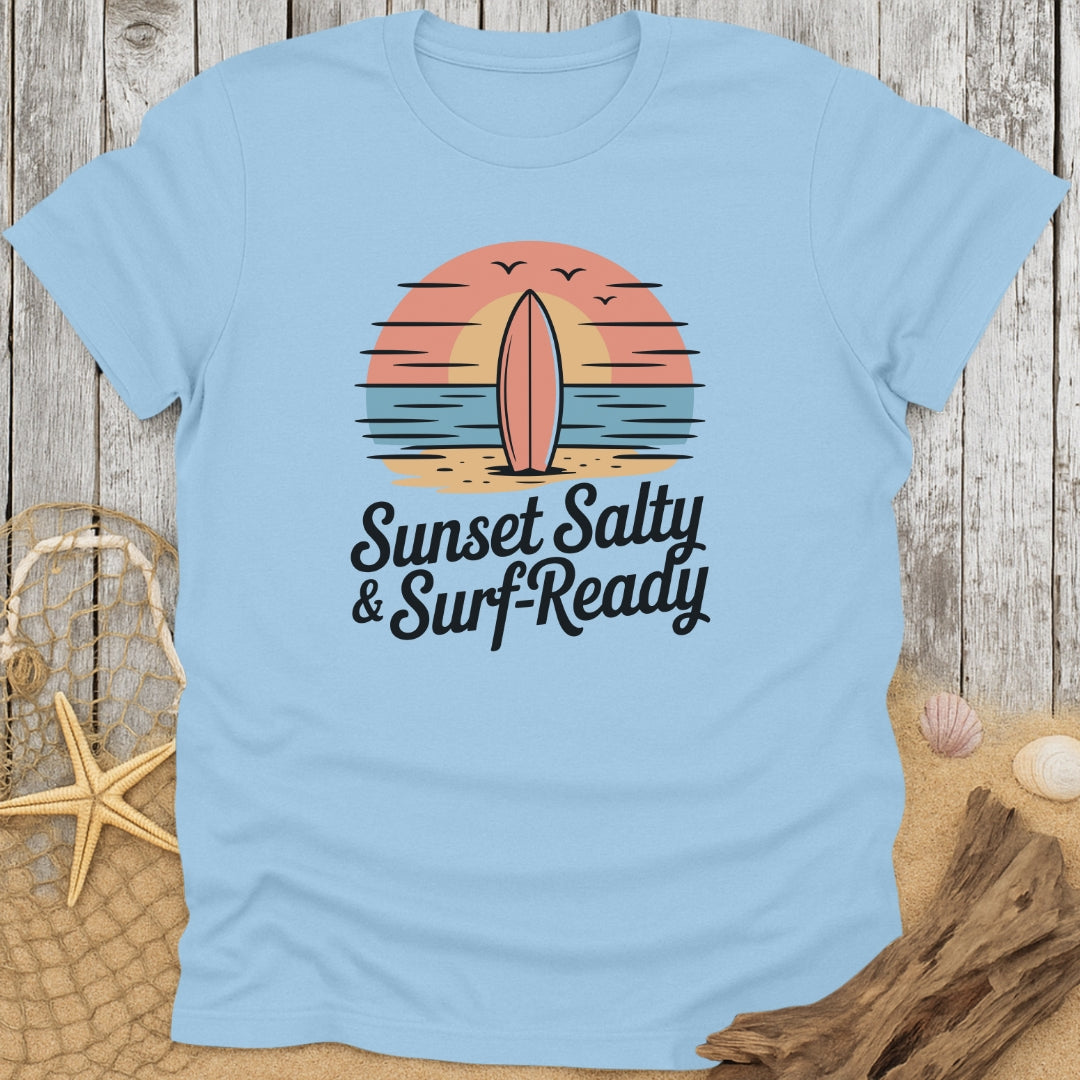 Sunset Salty & Surf-Ready T-Shirt