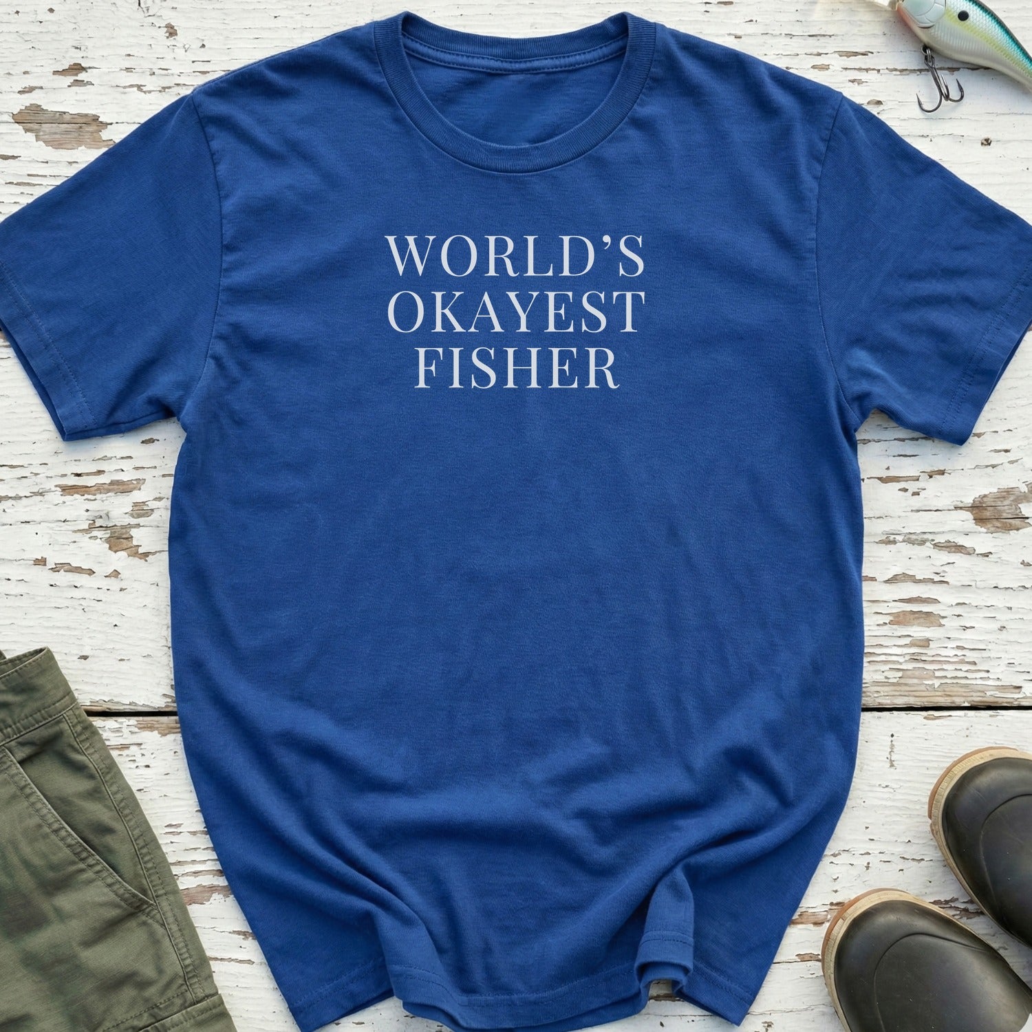 World's Okayest Fisher T-Shirt