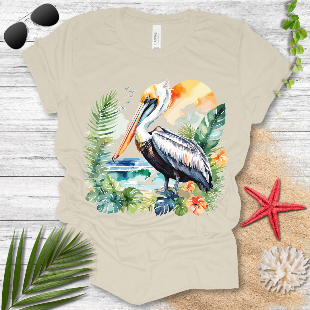 Tropical Pelican T-Shirt