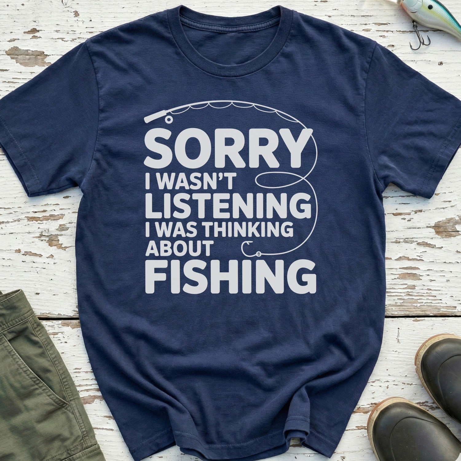 I Was Thinking About Fishing T-Shirt