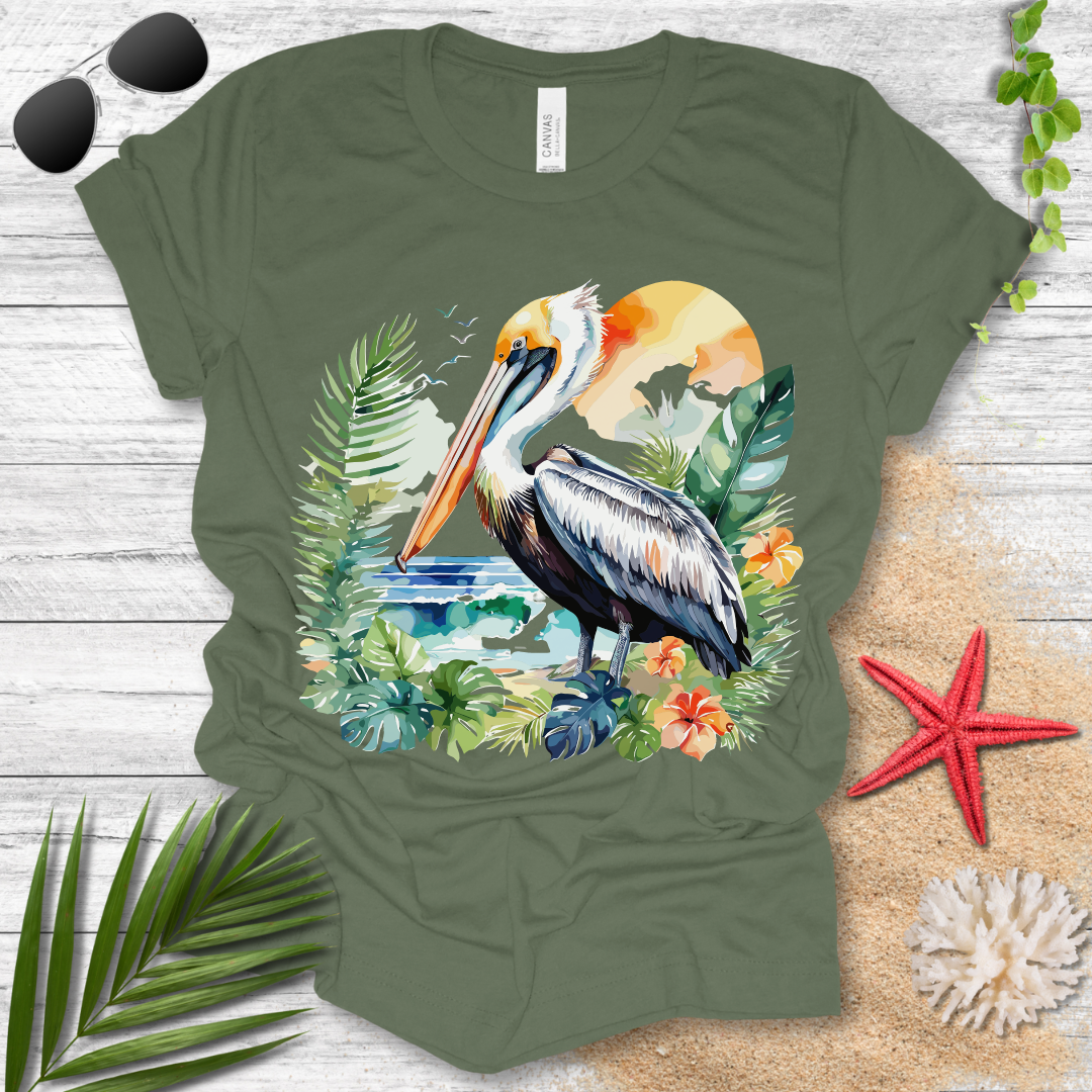 Tropical Pelican T-Shirt