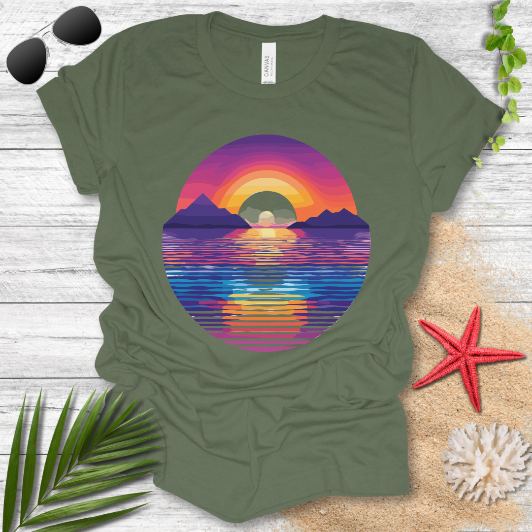 Sunset Geometry T-Shirt