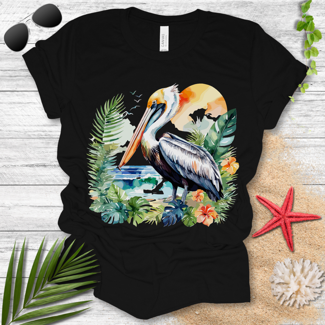 Tropical Pelican T-Shirt