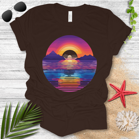 Sunset Geometry T-Shirt