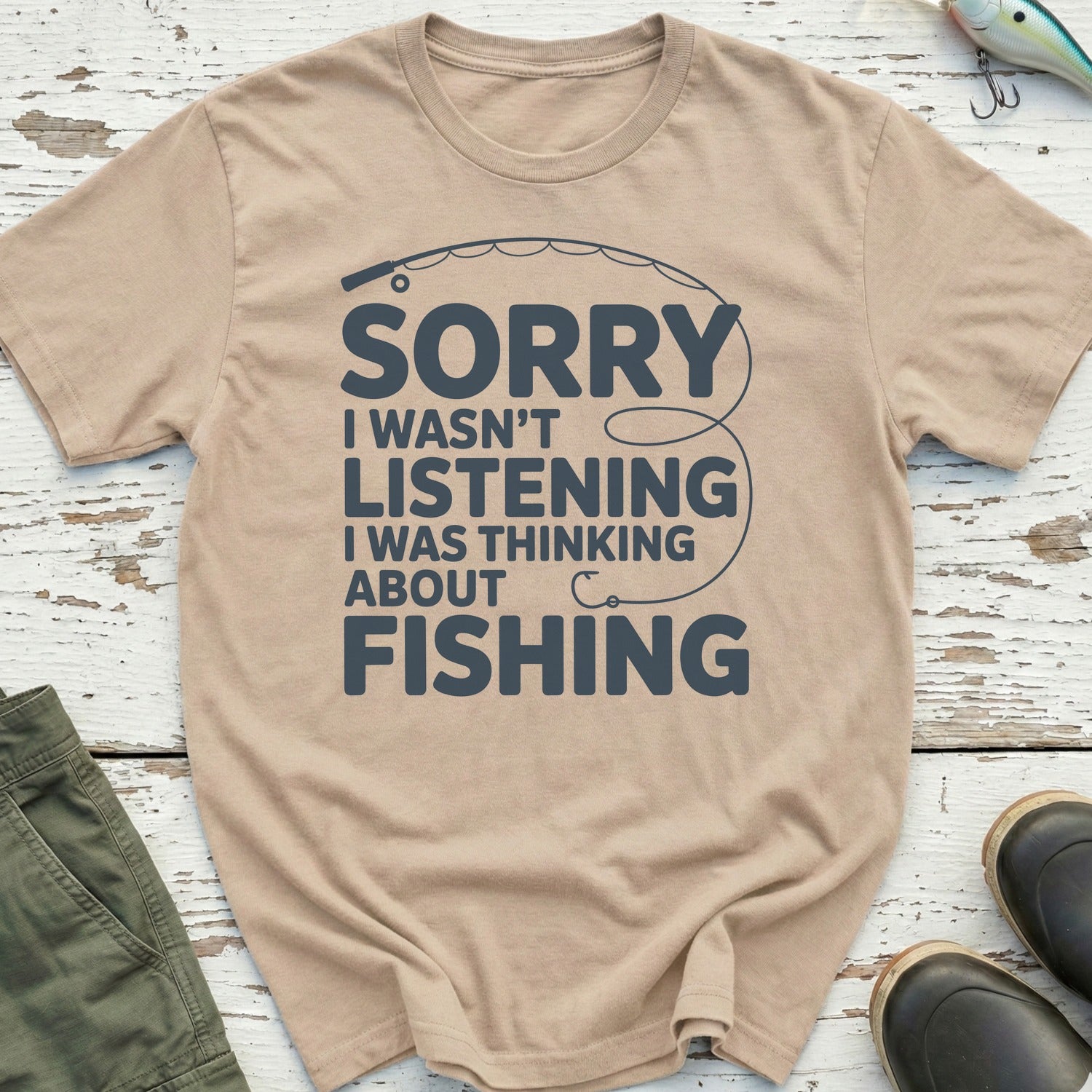 I Was Thinking About Fishing T-Shirt