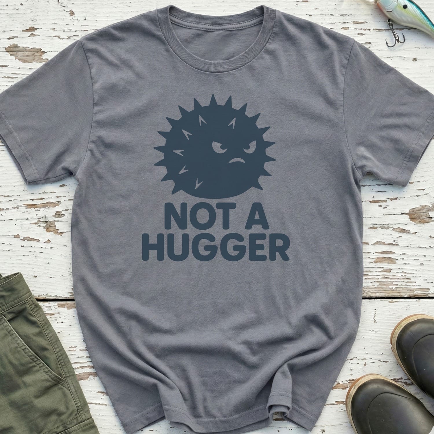 Not A Hugger Pufferfish T-Shirt