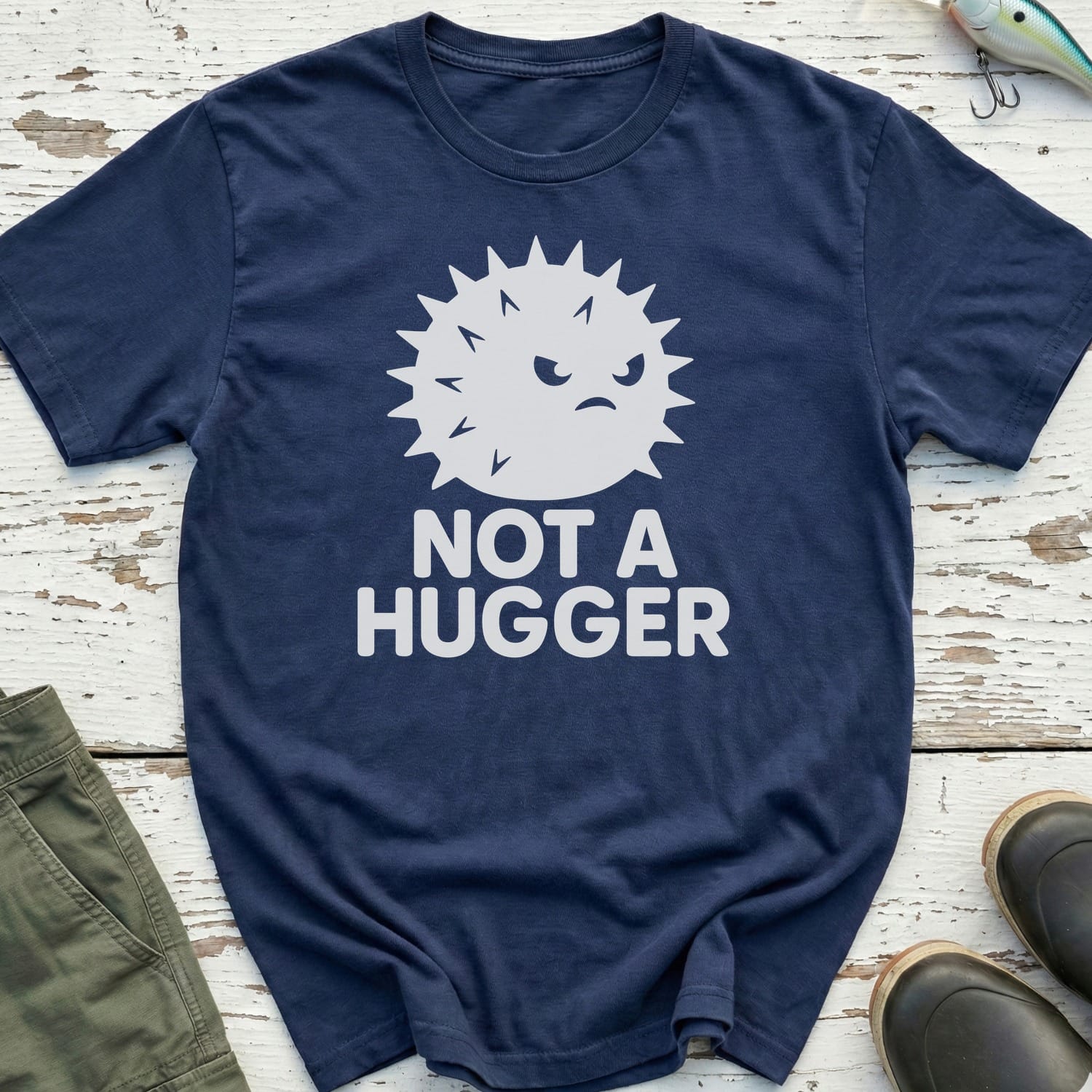 Not A Hugger Pufferfish T-Shirt