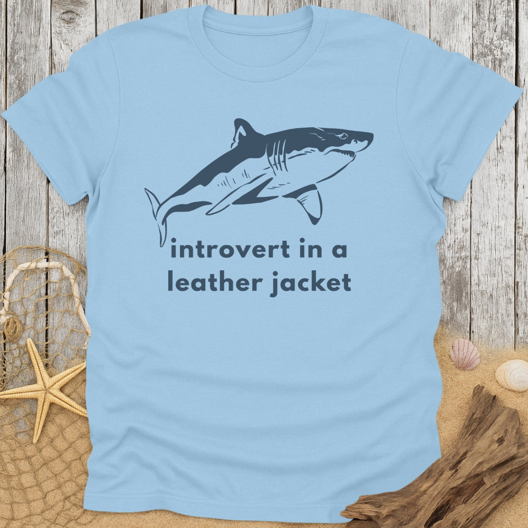 Introvert In A Leather Jacket T-Shirt