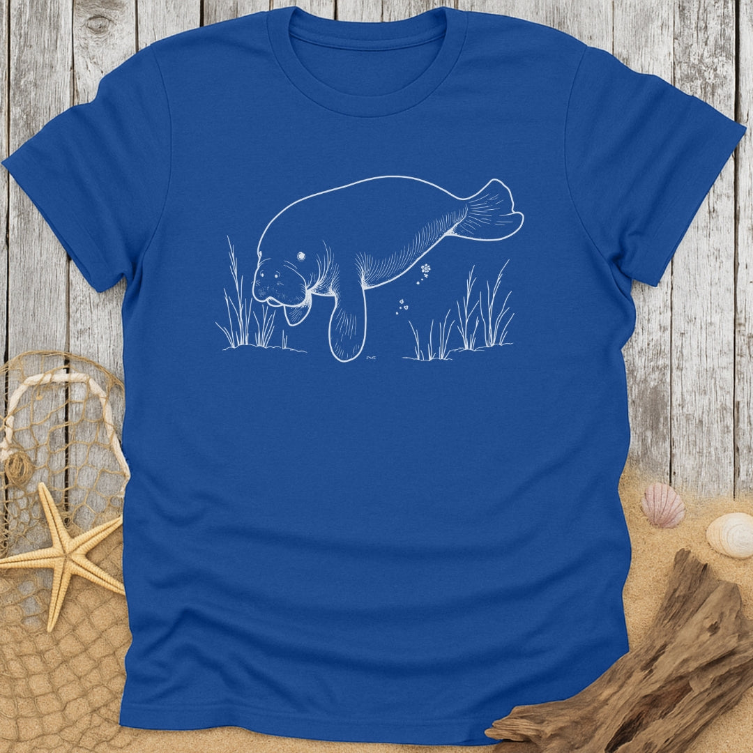 Manatee In Seagrass T-Shirt