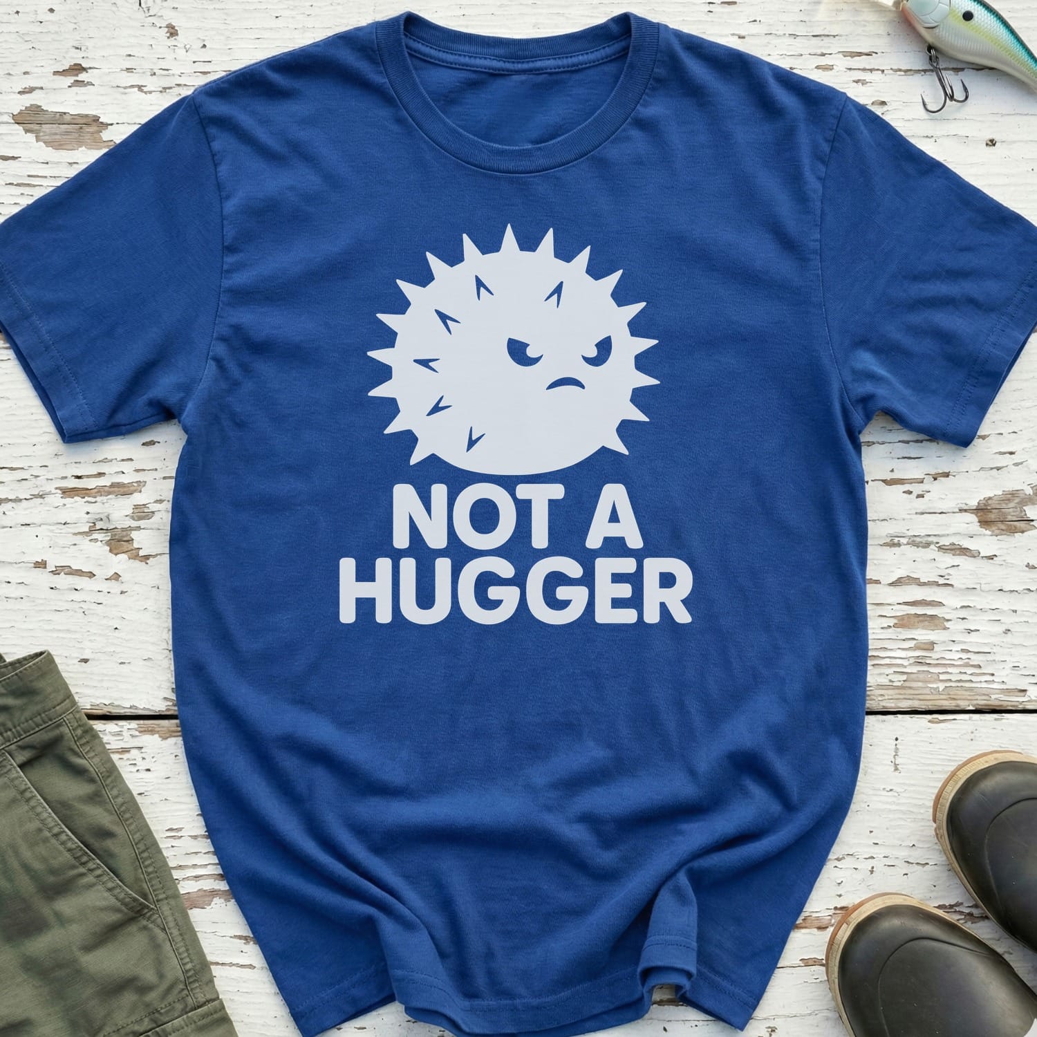 Not A Hugger Pufferfish T-Shirt
