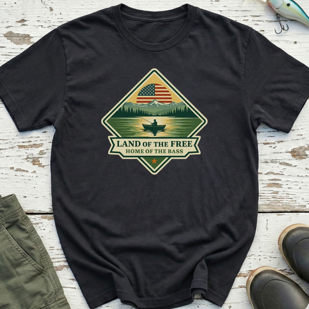 Land Of The Free Badge T-Shirt