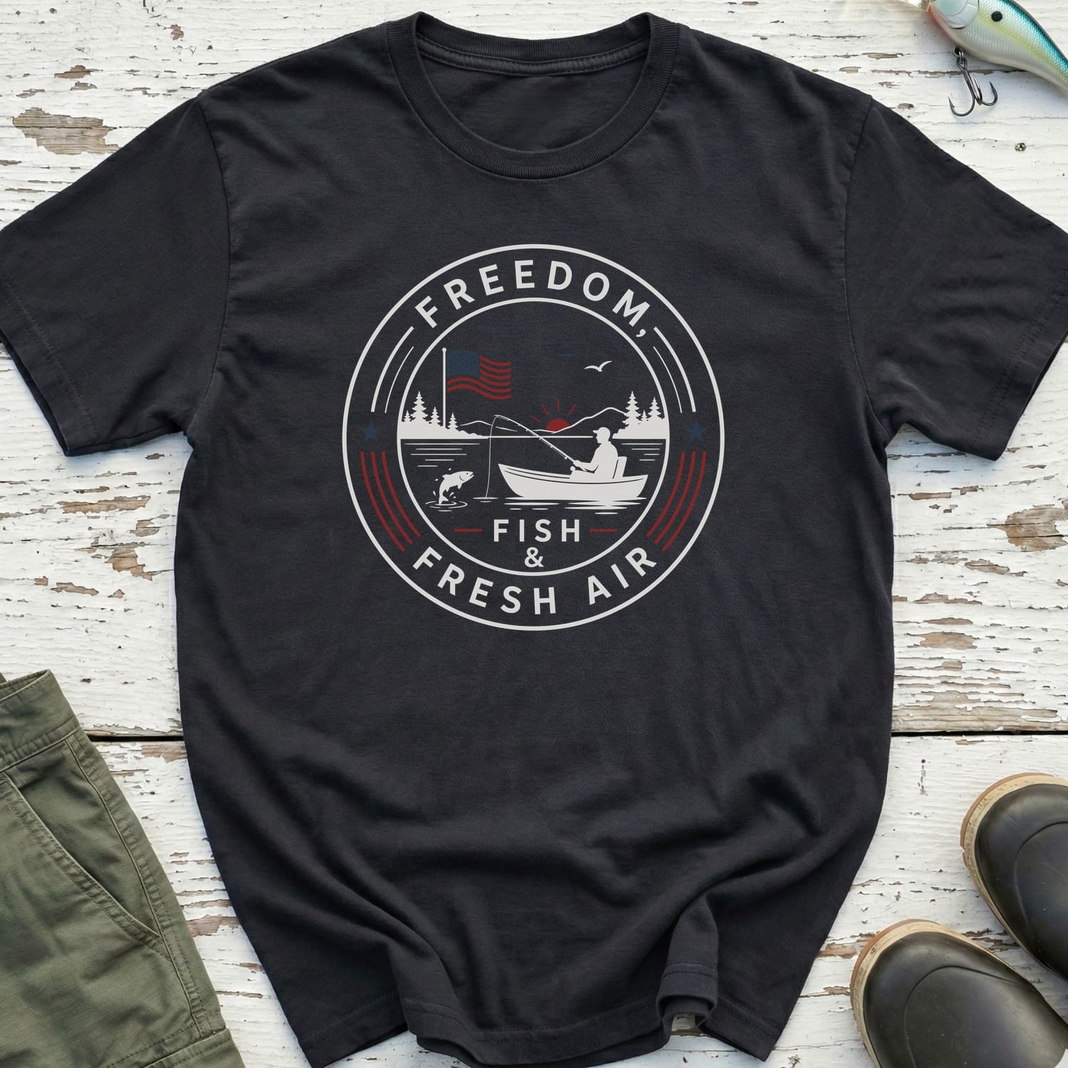 Freedom, Fish & Fresh Air T-Shirt
