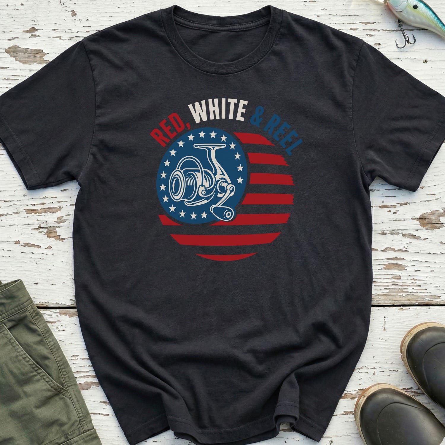 Red, Whtie And Reel T-Shirt