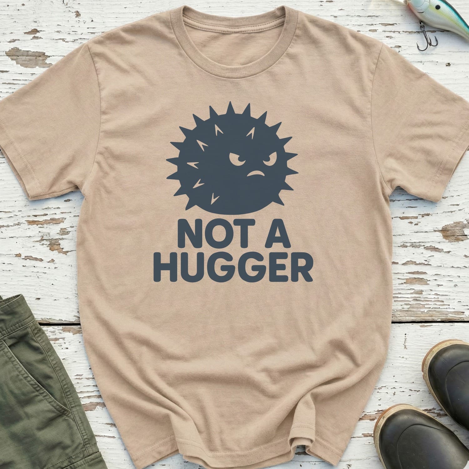 Not A Hugger Pufferfish T-Shirt