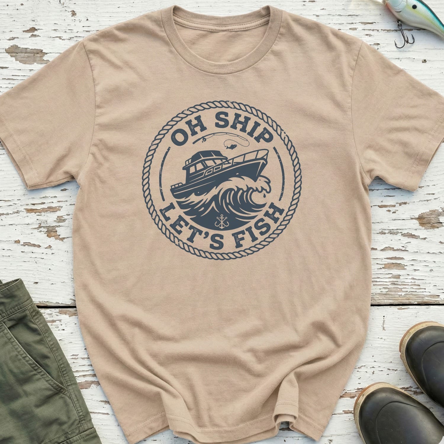 Oh Ship Let'S Fish T-Shirt