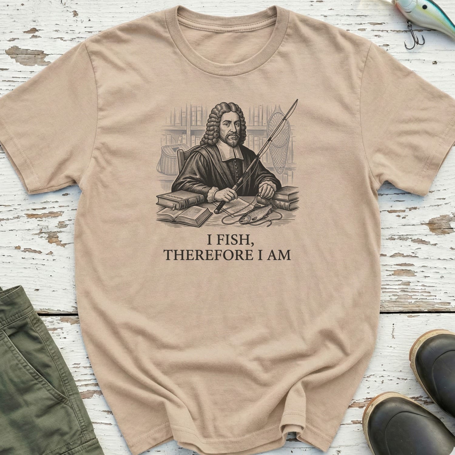I Fish, Therefore I Am T-Shirt