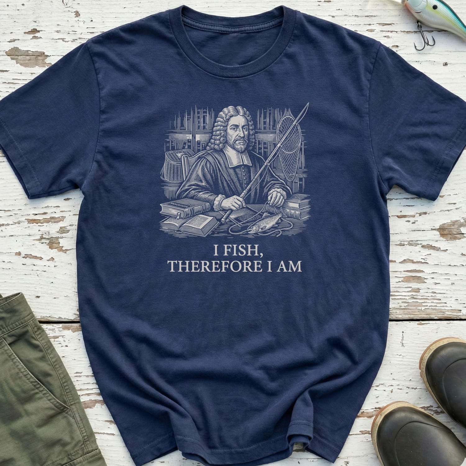 I Fish, Therefore I Am T-Shirt