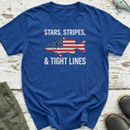 Stars, Stripes And Tight Lines T-Shirt