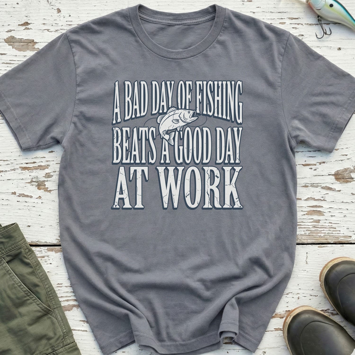 A Bad Day Of Fishing T-Shirt – Cliffside Originals