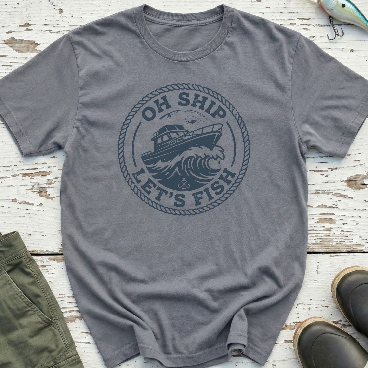Oh Ship Let'S Fish T-Shirt