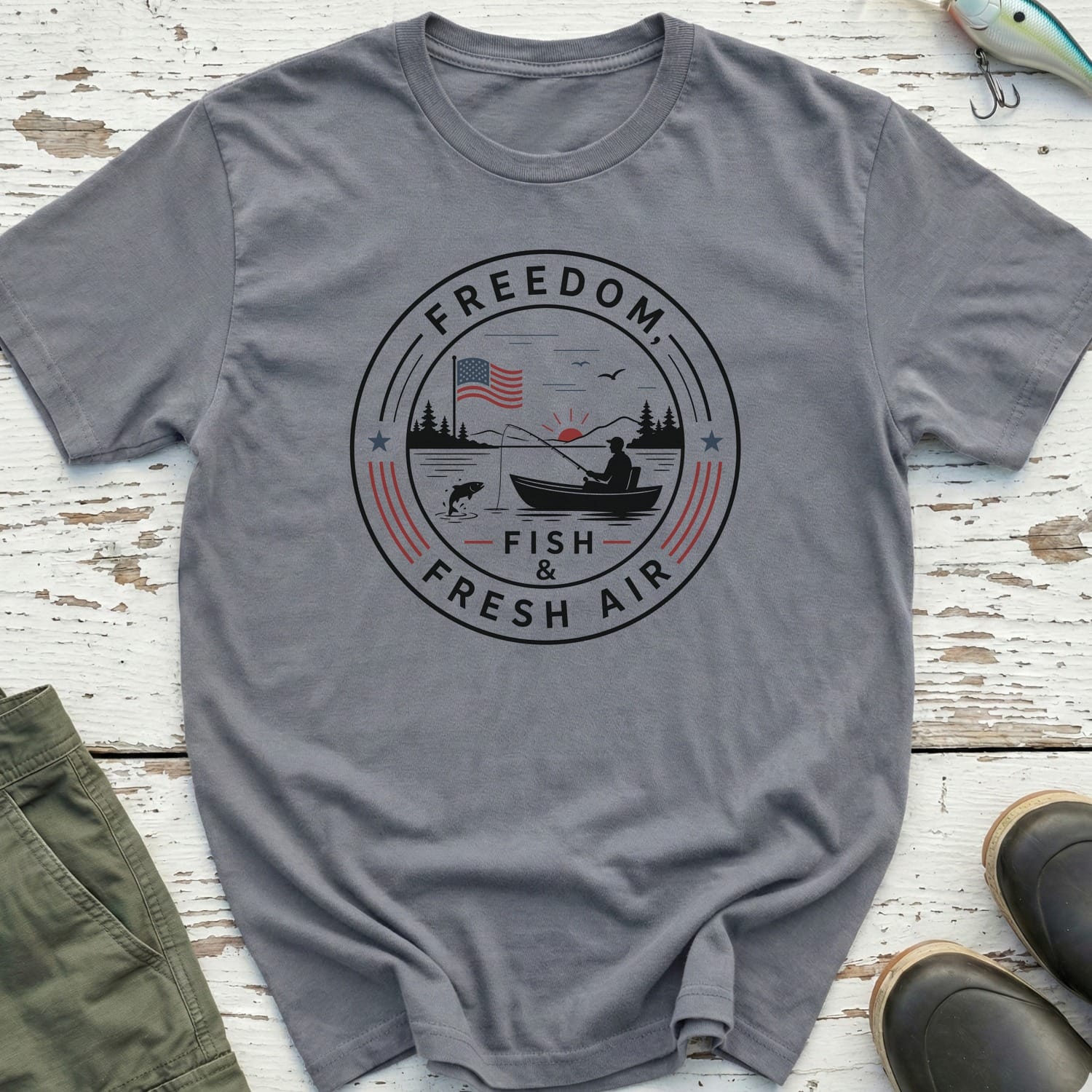 Freedom, Fish & Fresh Air T-Shirt